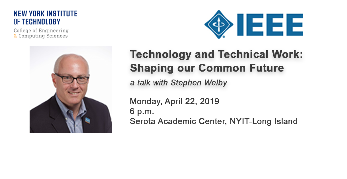 Join us on April 22 for a talk with Stephen Welby